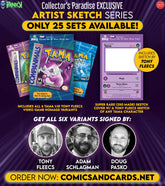 Artist Sketch Series: TAMA #1-6 TONY FLEECS 1:10 Variants, Signed by Tony Fleecs, Adam Schlagman, Doug Pasko + SKETCH by Tony, LTD to 25