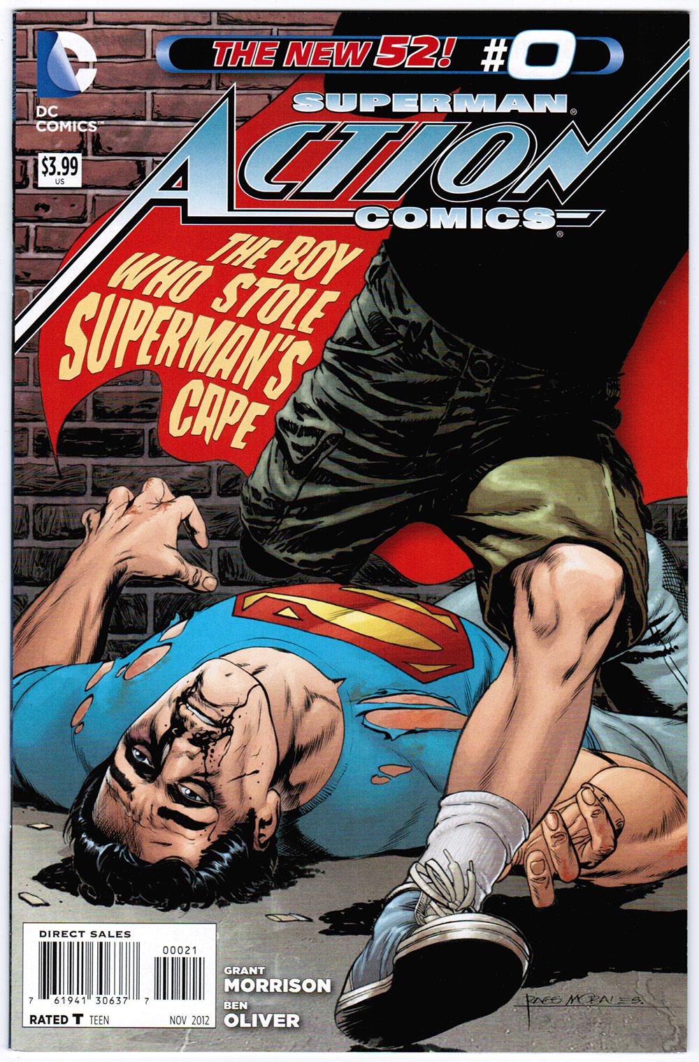 Action Comics #0 By Grant Morrison NEW 52 Rags Morales Variant Cover ...