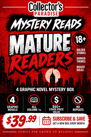Mystery Reads: Mature Readers – 4 Graphic Novel Mystery Box