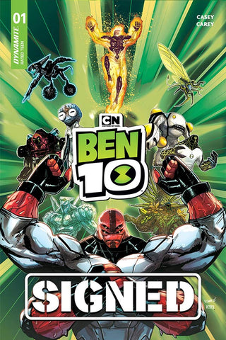 Signature Series: BEN 10 #1-5 signed by Joe Casey (#1-3) & Steven T. Seagle (#4-5)