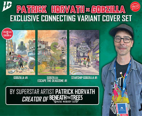 Godzilla Kai Sei Era Exclusive Connecting Variant SET OF 3 by Patrick Horvath!