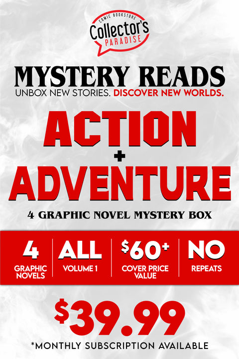 Mystery Reads: Action & Adventure – 4 Graphic Novel Mystery Box