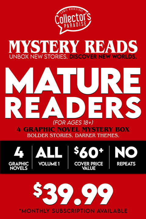 Mystery Reads: Mature Readers – 4 Graphic Novel Mystery Box