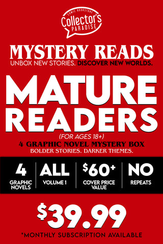 Mystery Reads: Mature Readers – 4 Graphic Novel Mystery Box