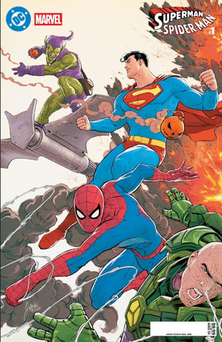 DC MARVEL SUPERMAN SPIDER-MAN #1 All-Cover SET 20% OFF (Unsigned) OR SIGNED by Mark Waid (Cover Price)
