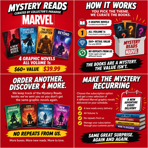 Mystery Reads: Marvel – 4 Graphic Novel Mystery Box