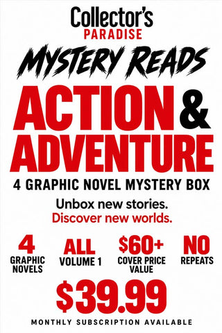 Mystery Reads: Action & Adventure – 4 Graphic Novel Mystery Box