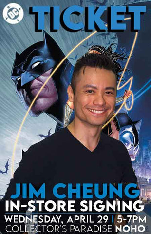 TICKET (REG or VIP) - JIM CHEUNG Batman Wonder Woman Truth #1 Signing on APR 29