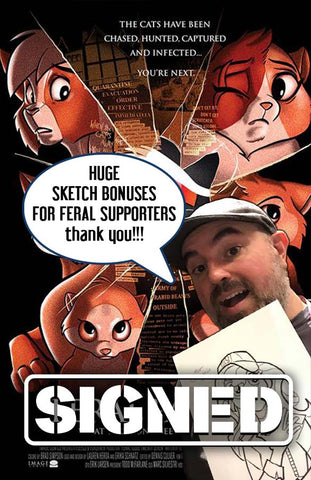 PRE-ORDER: Feral #26-30 Homage B Covers Signed by Tony Fleecs + WIN A SKETCH!