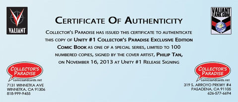 EXCLUSIVE: Unity #1 PHILIP TAN Collector's Paradise Variant