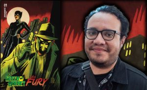 Henry Barajas Signs Green Hornet Miss Fury #1