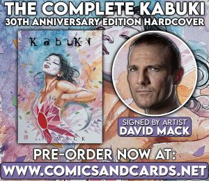 DAVID MACK SIGNS COMPLETE KABUKI & MARVEL ART OF DAVID MACK!